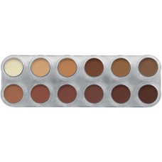 Grimas Eyeshadow & Rouge Palette Matte / Szemhéjfesték & Pirosító Paletta Matt 12 x 2 gr, GEYRO-RH